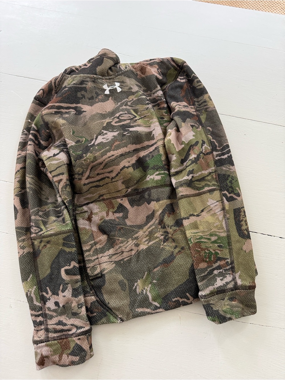 Under Armour Kids' Camo Performance Top - Green/Brown